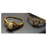 Two 10k Size 6 Rings