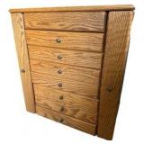 Solid Oak Jewelry Box