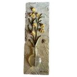 3-piece Floral Resin Wall Plaques