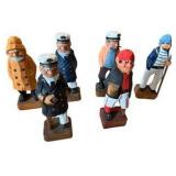Hand Carved Wooden Nautical Figurines