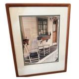 Rustic Porch Rocking Chair Print