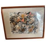 Signed Leaf Framed Photograph
