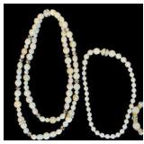 Variety of Pearl Necklaces & Bracelet