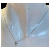 Ross Simmons Dainty 10K Cross Necklace