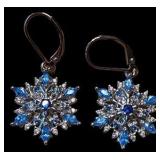 Sterling Silver Snowflake Earrings