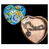 Brighton Bibi Heart Charm Bracelet