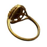 Ross-Simons Italian 18kt Gold Over Sterling Miraculous Medal Frame Ring