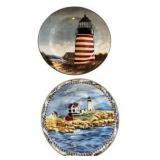 Set of 4 Collector Lighthouse Plates