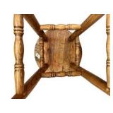 Single Oak Bar Stool