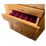 Solid Oak Jewelry Box