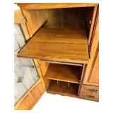 Solid Oak Entertainment Center