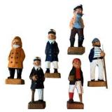 Hand Carved Wooden Nautical Figurines
