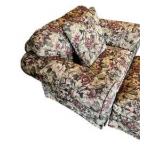 Oversized Floral Chair & Ottoman