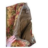 Pink, Green & Brown Floral Comforter Set