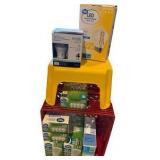 Trashcans, Crates, Light Bulbs, Fan & More