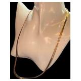 14K Herringbone Gold Necklace