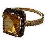 14K Citrine Ring