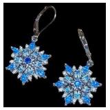 Sterling Silver Snowflake Earrings