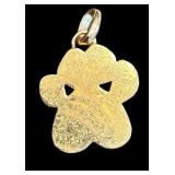 14K "Gracie" Paw Print Pendant