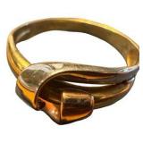 Size 8 - 10k Gold Twist Ring