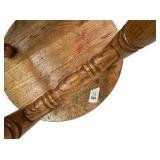 Single Oak Bar Stool