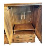 Solid Oak Entertainment Center