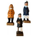 Hand Carved Wooden Nautical Figurines