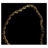 14k Gold Rope Chain Bracelet