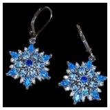 Sterling Silver Snowflake Earrings