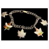Canada Maple Leaf Charm Bracelet
