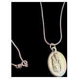 St. Anne de Beaupré Silver Necklace