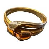Size 8 - 10k Gold Twist Ring