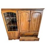 Solid Oak Entertainment Center