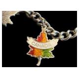 Canada Maple Leaf Charm Bracelet