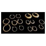 Collection of Gold Hoop Earrings