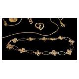 Variety of Gold Tone Jewelry