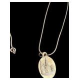 St. Anne de Beaupré Silver Necklace