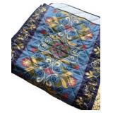 Blue & Yellow King Size Comforter Set