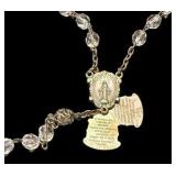 Crystal/Clear Bead Rosary