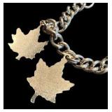 Canada Maple Leaf Charm Bracelet