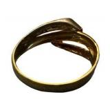 Size 8 - 10k Gold Twist Ring