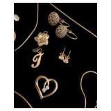 Variety of Gold Tone Jewelry