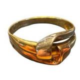 Size 8 - 10k Gold Twist Ring