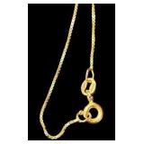 14K Blue Topaz Teardrop Necklace