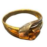 Size 8 - 10k Gold Twist Ring