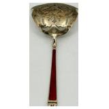 Watson Sterling Silver Bon-Bon Spoon with Guilloche Enamel Handle