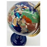 Gemstone World Globe on Stand