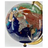 Gemstone World Globe on Stand