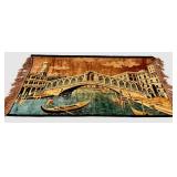 Decorative Cityscape Tapestry - Bridge & Towers Design