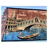 Decorative Cityscape Tapestry - Bridge & Towers Design